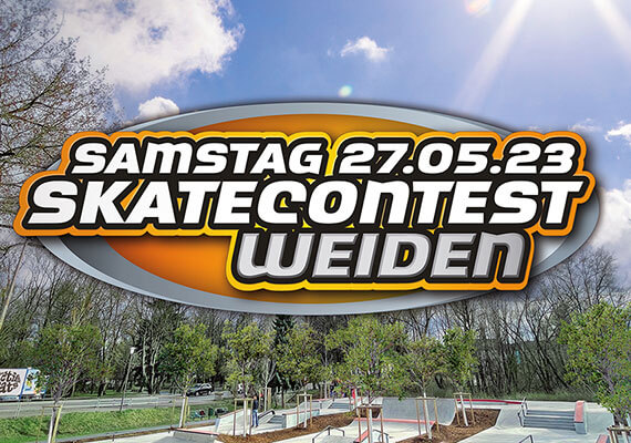 Erstellung eines Keyvisuals für diverse Printmaterialien zum Skatecontest am juZ Weiden 2023